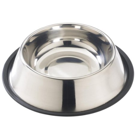 Pet Cuisine Stainless Steel Bowls Dog Cat Anti Slip Food Water Dishes
