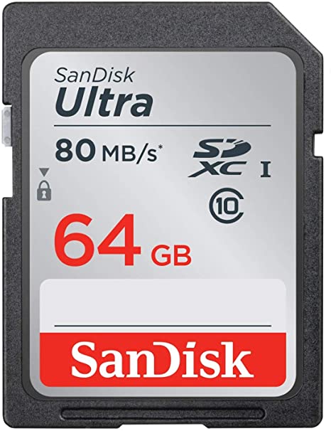 SanDisk Ultra 64GB Class 10 SDXC UHS-I Memory Card up to 80MB/s (SDSDUNC-064G-GN6IN)