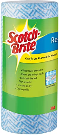 Scotch-Brite Multi-Purpose Cloth Wipes, 40-Wipes/Roll