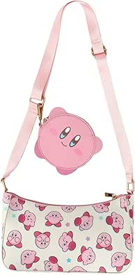 Bioworld Kirby Character Repeat Print White Handbag OSFA