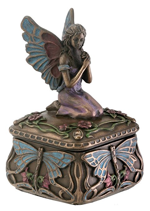 Dragonfly Fairy Box Jewelry Holder Decoration Accessory Collectible