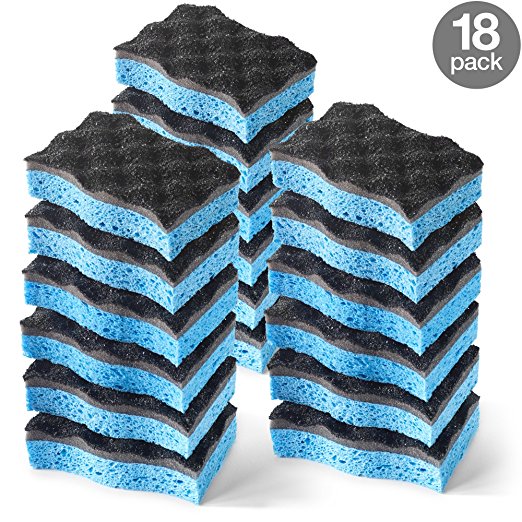 O-Cedar Heavy Duty Scrunge Scrub Sponge (Pack of 18)