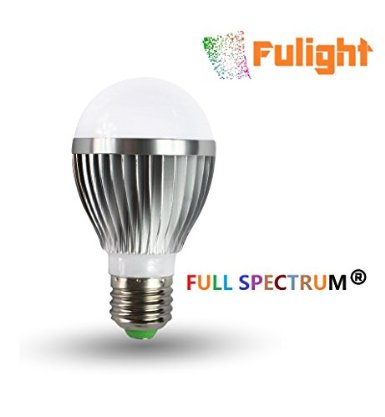 Fulight® Full-Spectrum ¤ A19 LED Light Bulb- 5W (40W Equivalent), Soft White 2700K, E27 Medium Base - for Reading, Kids Room, Makeup, Food Stores, Studio, Artworks, Photographing & Medical Lighting