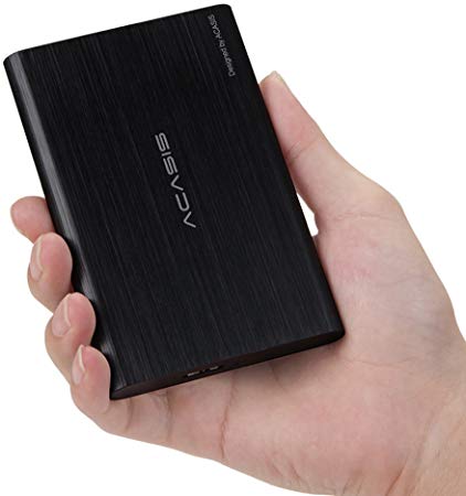 80GB Portable External Hard Drive USB3.0 Hard Disk 2.5" HDD Storage Devices Desktop laptop (BLACK)