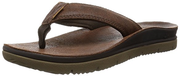 Freewaters Men's Tall Boy Leather Flip  Flop Sandal