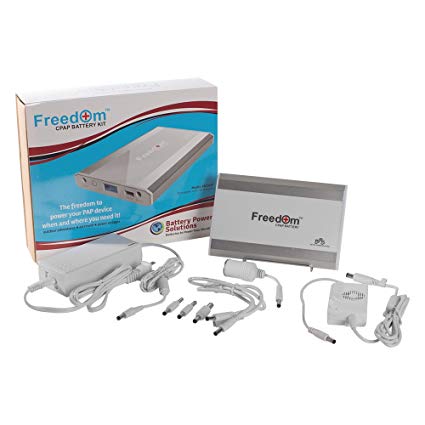 Freedom CPAP Battery Kit for Respironics DreamStation - Number 1 Most Advanced, Longest Lasting CPAP Battery