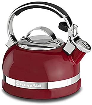 KitchenAid KTEN20SBER 2.0-Quart Kettle with Full Stainless Steel Handle and Trim Band - Empire Red