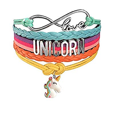 Unicorn Bracelet for Girls | Infinity Charm Bracelet | Unicorn Jewelry | Cute Handmade Bracelets Unicorn Accessories for Kids Teen Women | Wristband Love Bracelet