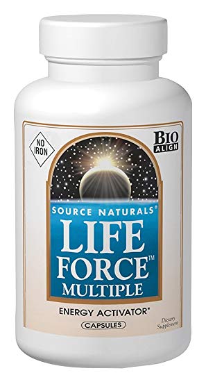 Source Naturals Life Force Multiple (No Iron) - Bio-Aligned Daily Multivitamin - 120 Capsules