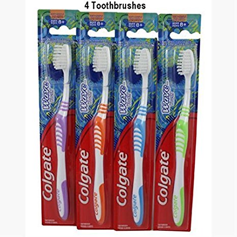 Colgate Kids Wave ZigZag Toothbrush Variety 4 Pack