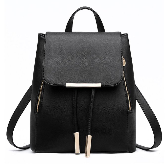 Geek-M Leather Casual Daypack Women Schoolbag Backpack