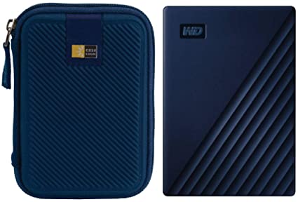 WD 5TB My Passport for Mac USB 3.0 Slim Portable External Hard Drive (Midnight Blue)   Compact Hard Drive Case (Navy Blue)