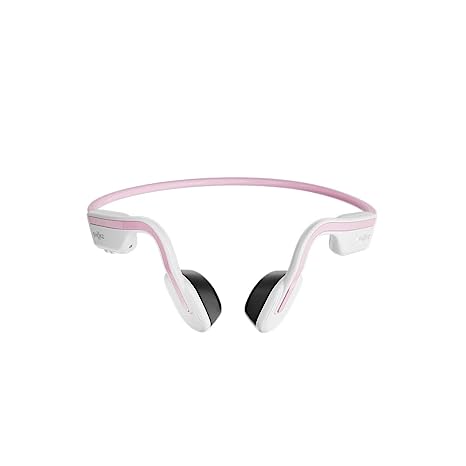 SHOKZ OpenMove - Open-Ear Bluetooth Sport Headphones - Bone Conduction Wireless Earphones - Sweatproof for Running and Workouts (Pink)