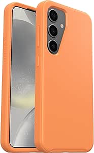 OtterBox Symmetry Case for Samsung Galaxy S24, Shockproof, Drop proof, Protective Thin Case, 3x Tested to Military Standard, Orange