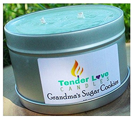 Scented Candles Soy Wax Aromatherapy Candles 16oz tinplate (Grandma sugar cookies)