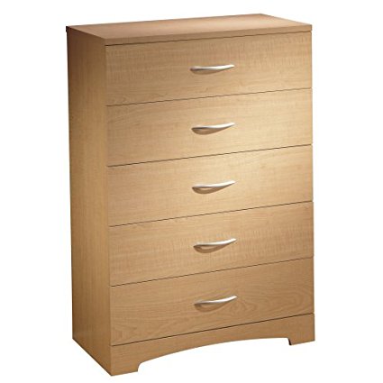 South Shore Furniture Step One Collection, 5-Drawer Chest, Natural Maple