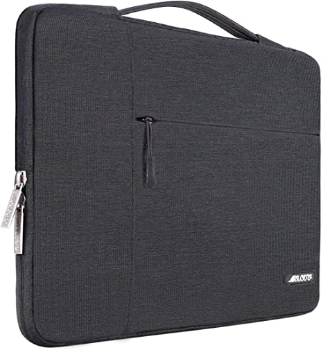 MOSISO Laptop Sleeve Compatible with MacBook Air/Pro Retina,13-13.3 inch Notebook,Compatible with MacBook Pro 14 inch 2021 2022 M1 Pro/Max A2442,Polyester Multifunctional Briefcase Bag, Space Gray