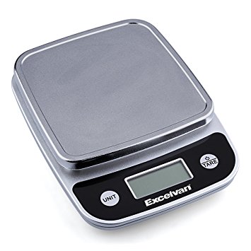 Excelvan CK777 Digital Kitchen Scale Precise Cooking and Baking Scale,Silver Gray