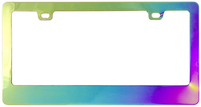 Custom Frames 92824 Chrome Chameleon License Plate Frame