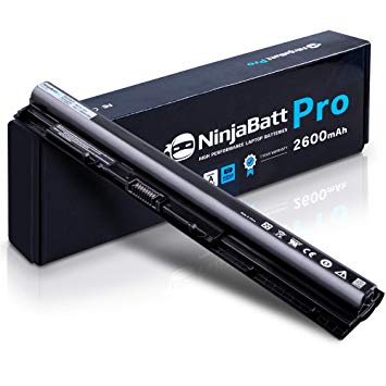 NinjaBatt Pro Laptop Battery for Dell M5Y1K Inspiron 3451 3551 5558 5555 5755 5758 Inspiron 14 3452 15 3000 15 5000 15 5559 HD4J0 GXVJ3 991XP VN3N0 Vostro 3558 - Samsung Cells [4 Cells/2600mAh/38Wh]