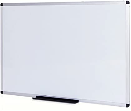 VIZ-PRO Magnetic Dry Erase Board, 24 X 18 Inches, Silver Aluminium Frame
