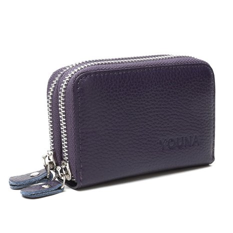 Credit Card Wallet,YOUNA Rfid Blocking Genuine Leather Credit Card Holder for Women