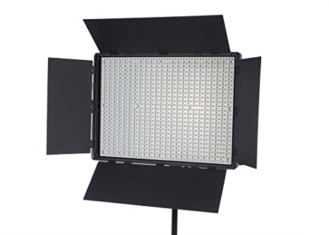 StudioPRO 900 LED Light Panel With Barndoor for Video and Photography Studio Lighting - S-900B Bi-Color