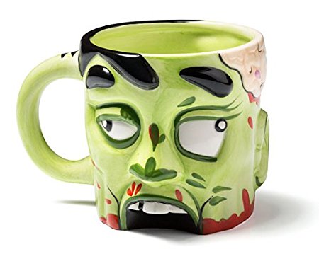 Oliasports Ceramic Zombie Mug, Green