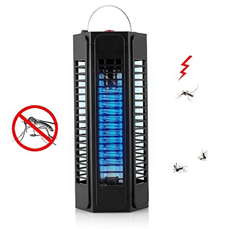 Mosquito Zapper Bug Trap,Sonto Upgraded Enhanced Indoor UV Light Electronic Insects Killer,Powerful Photocatalyst Flies Bug Zapper for Standing or Hanging (New Design)