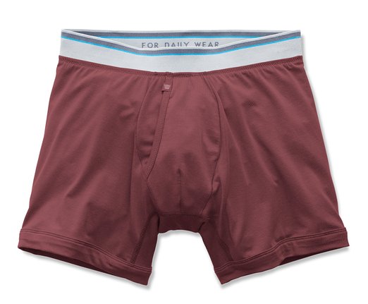 Mack Weldon Men's Boxer Brief Underwear (M, Burnt Russet)