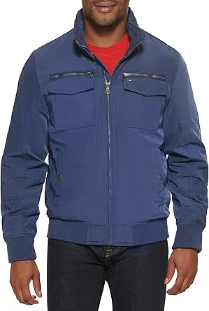 Tommy Hilfiger Men's Water Resistant Performance Bomber Jacket (Standard and Big & Tall)