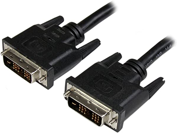 StarTech.com 6 ft DVI-D Single Link Cable - Male to Male DVI-D Digital Video Monitor Cable - DVI-D M/M - Black 6 Feet - 1920x1200 (DVIMM6)