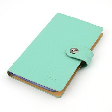 Business PU Leather Cards Organizer Book, 240 Cell-Blue