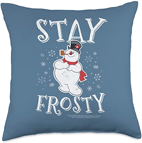 Frosty the Snowman Stay Frosty Throw Pillow, 18x18, Multicolor