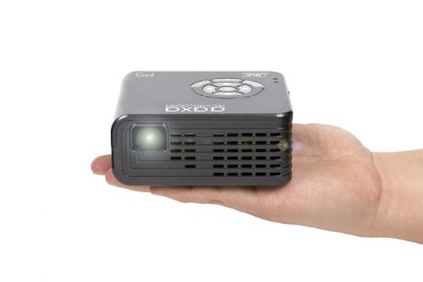 AAXA P5 LED Pico Projector, 300 Lumens, Native 720P HD Resolution, 120 Min Battery, 15k Hour LED, Media Player