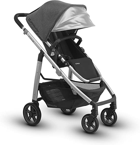 UPPAbaby CRUZ Stroller - Jordan (Charcoal Melange/Silver/Black Leather)