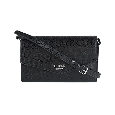 GUESS Kalei Zipper Closure PU Women Casual Sling Bag (FREE SIZE, BLACK)