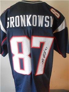 Rob Gronkowski Signed Custom Stitched New England Patriots Jersey Autograph Jsa Hologram & Coa