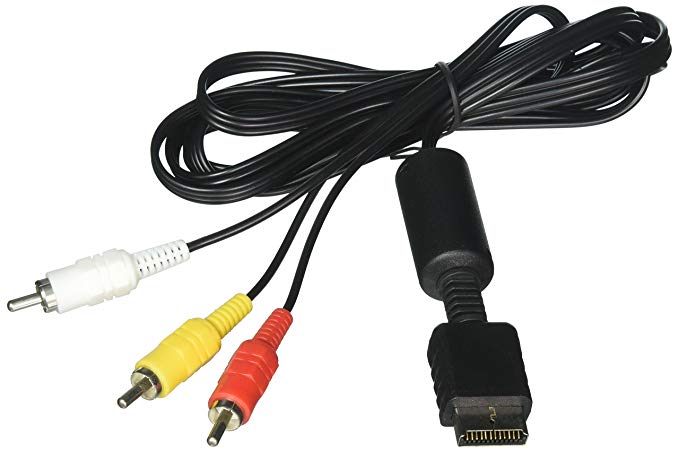 KMD AV Cable-Giftbox Package-Black, PlayStation 2