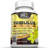 Top Rated Tribulus Terrestris - 95 Steroidal Saponins - 80 Protodioscin - Highest On The Market - 1000mg Maximum Strength Pure Bulgarian Tribulus Terrestris Supplement - 90 Day Supply - 90 Gel Capsules by BRI Nutrition