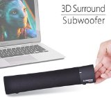 Avantree 3D Surround Sound Quality Bluetooth Speakers for Laptop Movie Watching  Powerful iPad Speakers  Portable  Universal for Tablet iPhone Samsung PC