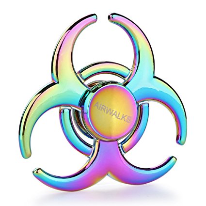 Hand Spinner Fidget Toy, Finger Spinner, AIRWALKS Aluminium Alloy High Speed Up to 3 Mins Spins, EDC ADHD Focus Tri-spinner to Relieves Anxiety and Boredom (camo)
