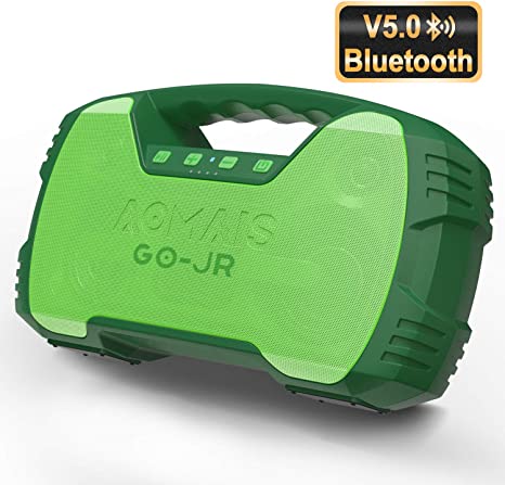 Portable Bluetooth Speakers V5.0, Waterproof Wireless Home Party Speaker, 25W Rich Bass Impressive Sound, 15 Hrs Playtime & Wireless Stereo Pairing, Built-in Mic, Durable for Indoor, Outdoor - Green