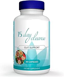 15 Day Gut and Colon Support-Gut Cleanse-15 Day Cleanse Bowel Dissolving Capsules,Dietary Supplement, Break The Plateau, Advanced Formula with Senna, Cascara Sagrada & Psyllium Husk (N2)