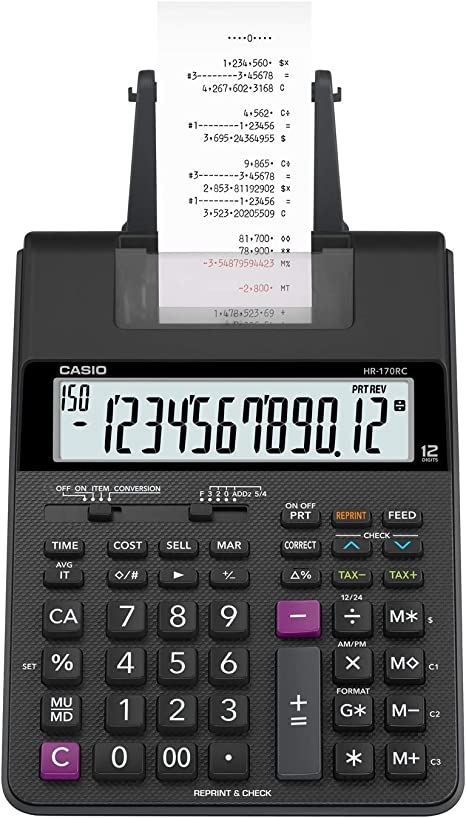 Casio HR-170RC Plus Mini-Desktop Printing Calculator