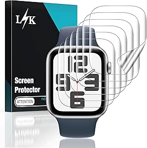 LϟK 6 Pack TPU Screen Protector for Apple Watch 44mm SE Series 6/5/4 - Anti Scratch No Bubbles [Touch Sensitive] Upgrade Flexible HD Film for iWatch 44mm