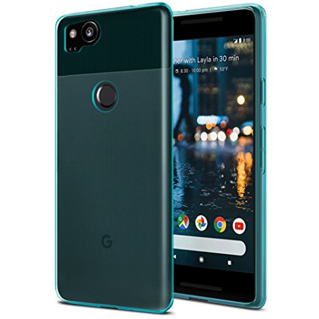 Google Pixel 2 Case, OEAGO Ultra [Slim Thin] Flexible TPU Gel Rubber Soft Skin Silicone Protective Case Cover For Google Pixel 2 - Mint