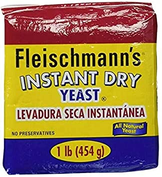 Fleischmann's Instant Dry Yeast Fast Acting Kosher 2 x 1lb Bag Expires 3/1/2022