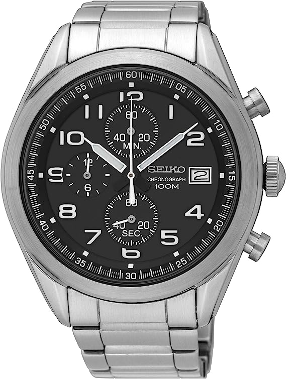 SEIKO Men's Chronograph Quartz Watch with Stainless Steel Strap SSB269P1