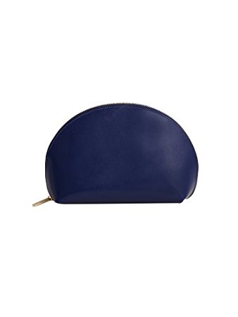 Paperthinks  Recycled Leather Cosmetics Pouch Navy Blue (PT02063)